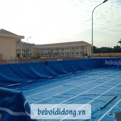 lắp đặt bể bơi di động cho trường học